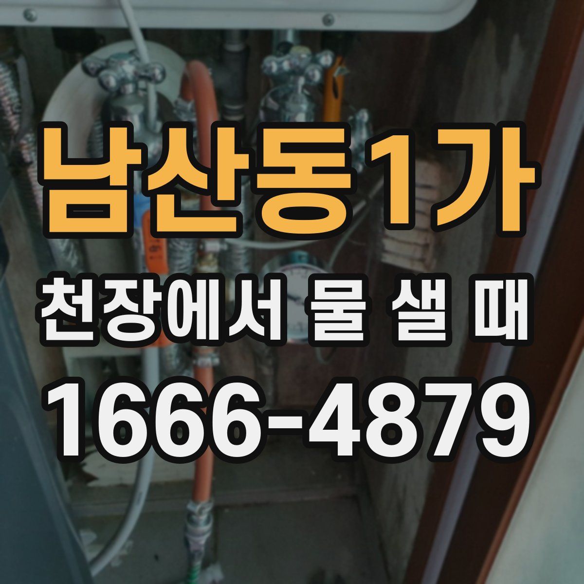 남산동1가 천장에서 물 샐 때