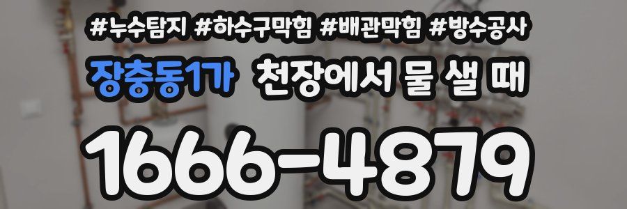 장충동1가 천장에서 물 샐 때