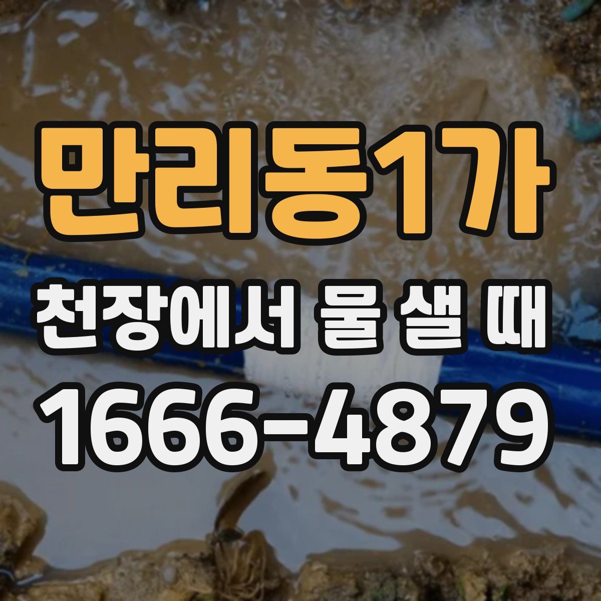 만리동1가 천장에서 물 샐 때