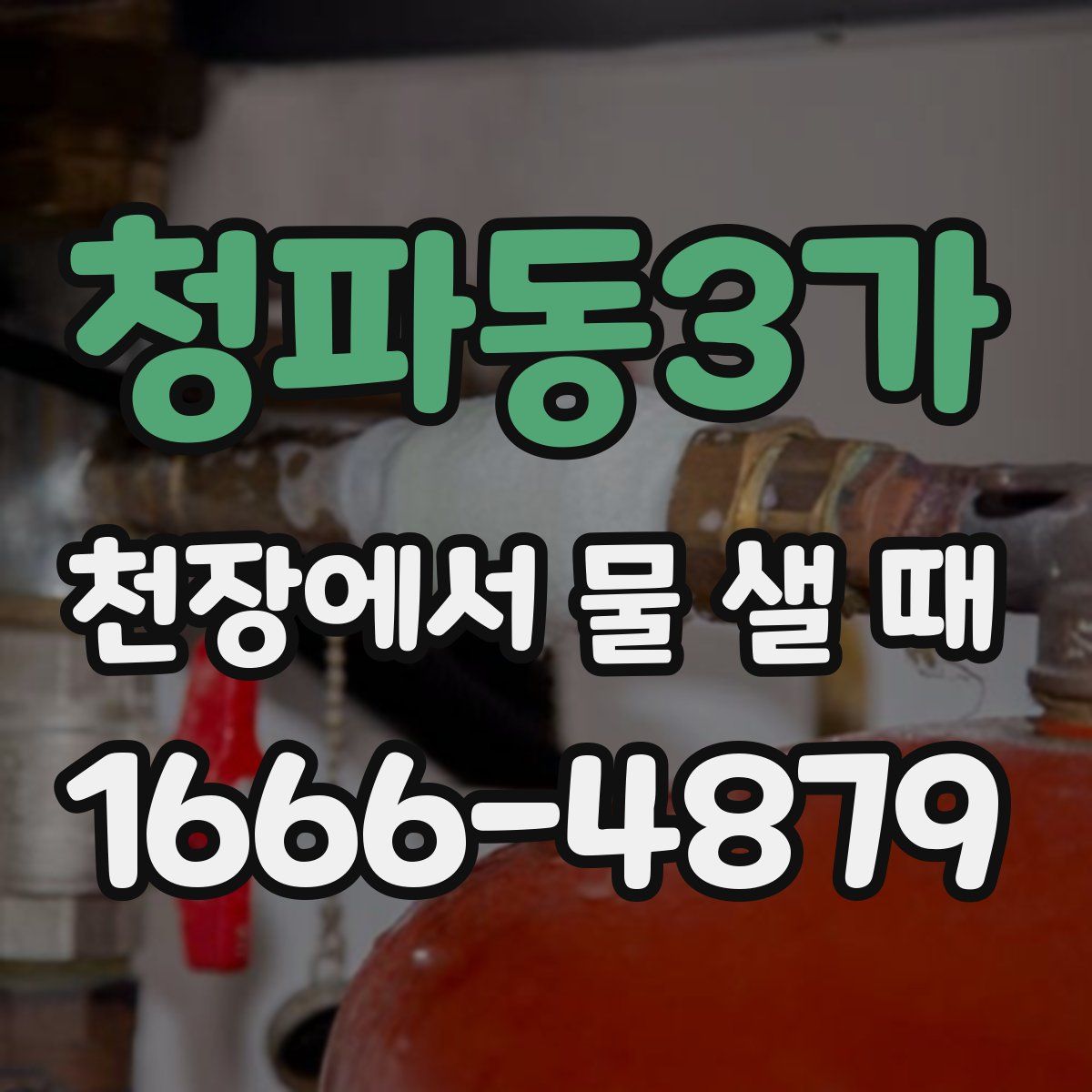 청파동3가 천장에서 물 샐 때