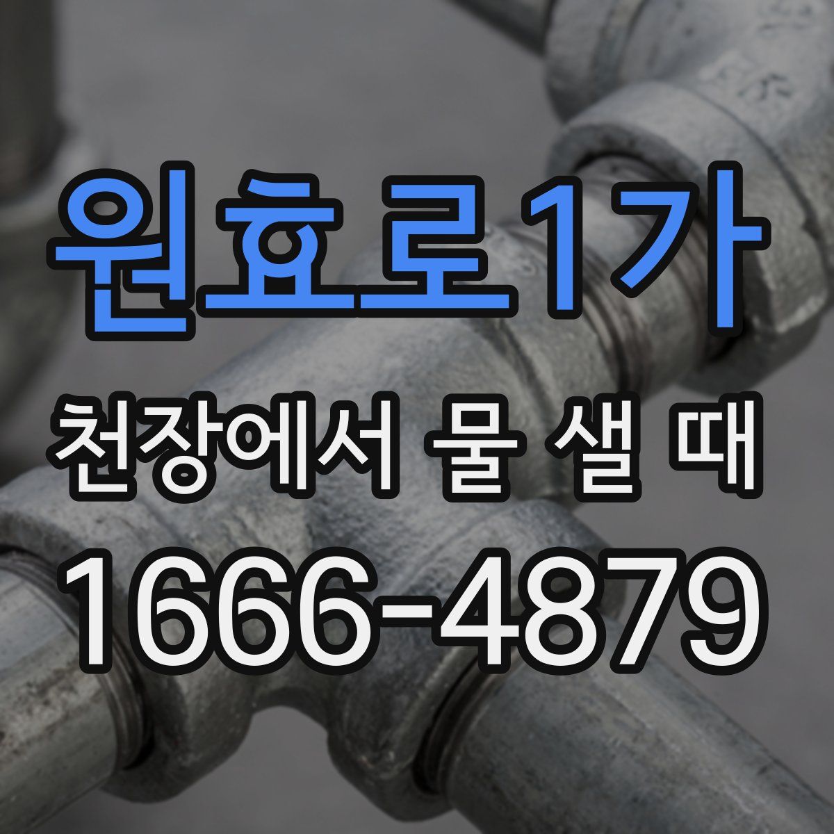 원효로1가 천장에서 물 샐 때