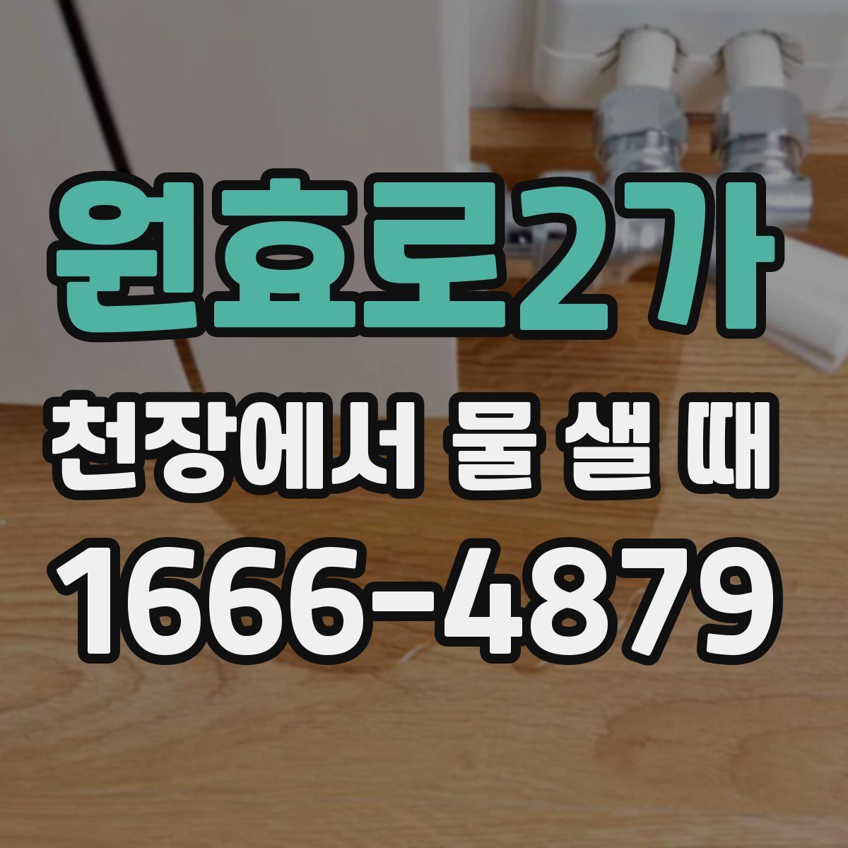 원효로2가 천장에서 물 샐 때