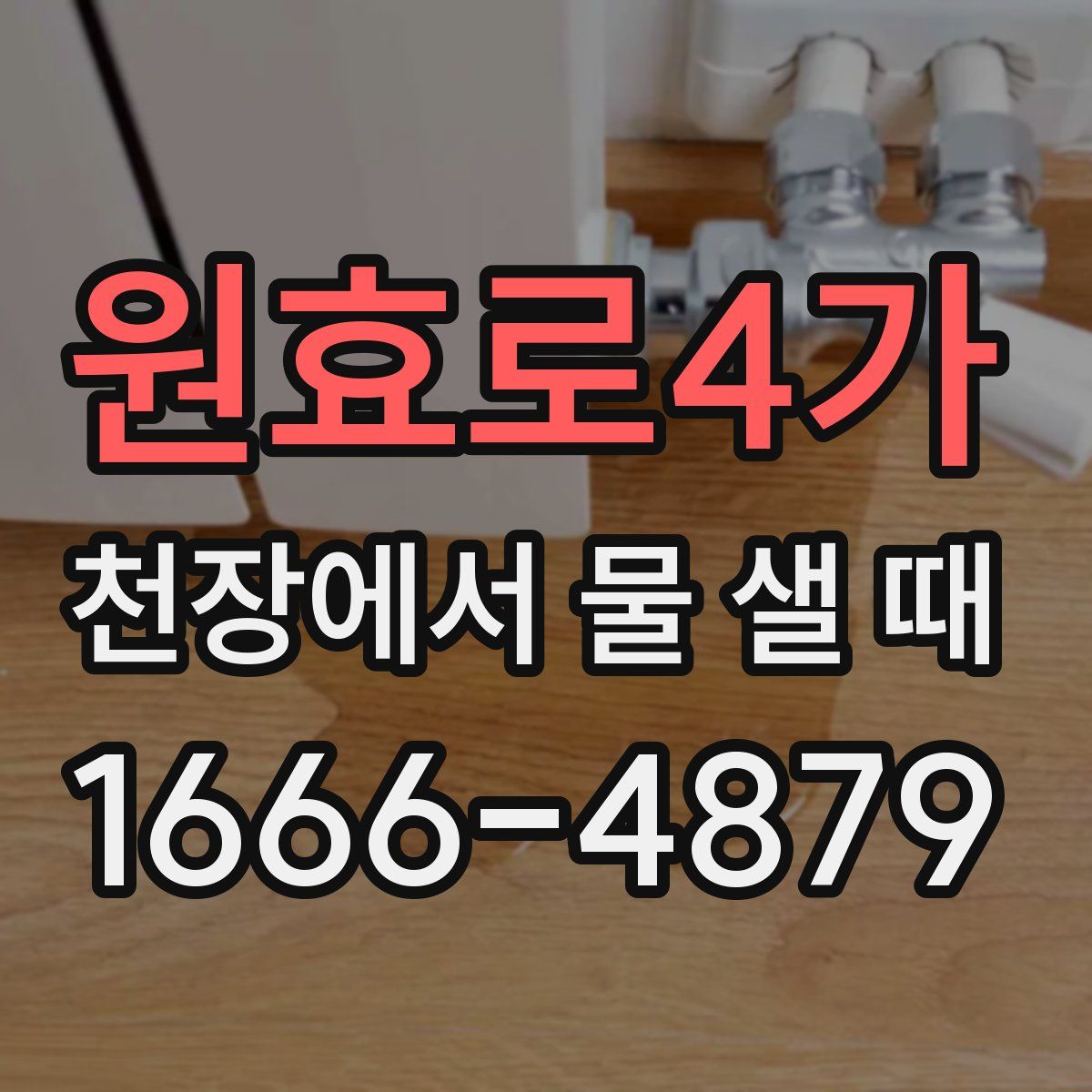 원효로4가 천장에서 물 샐 때