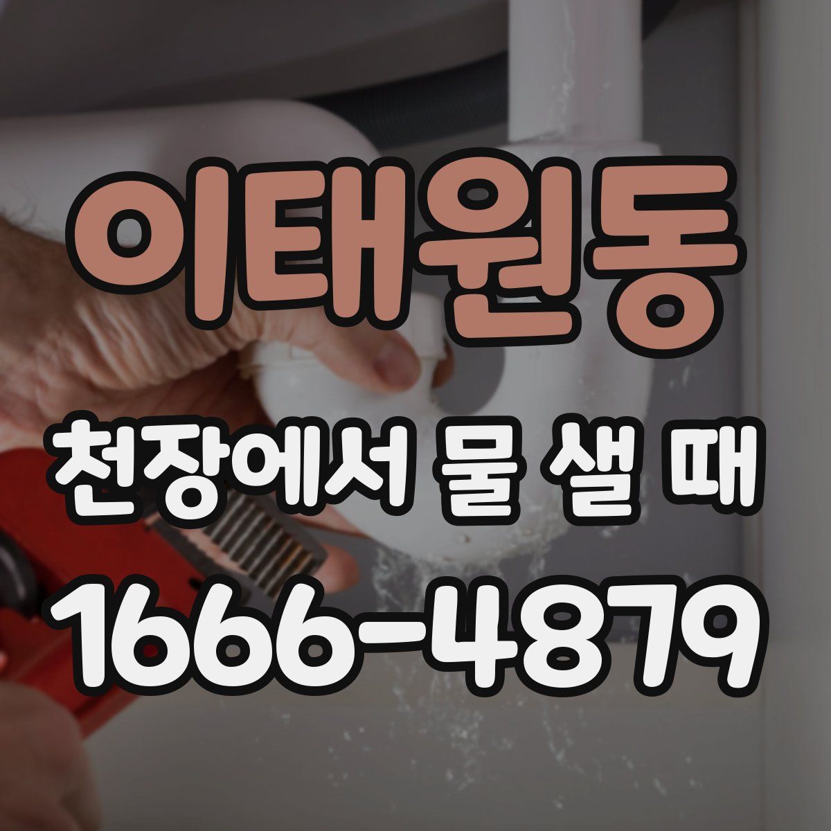 이태원동 천장에서 물 샐 때