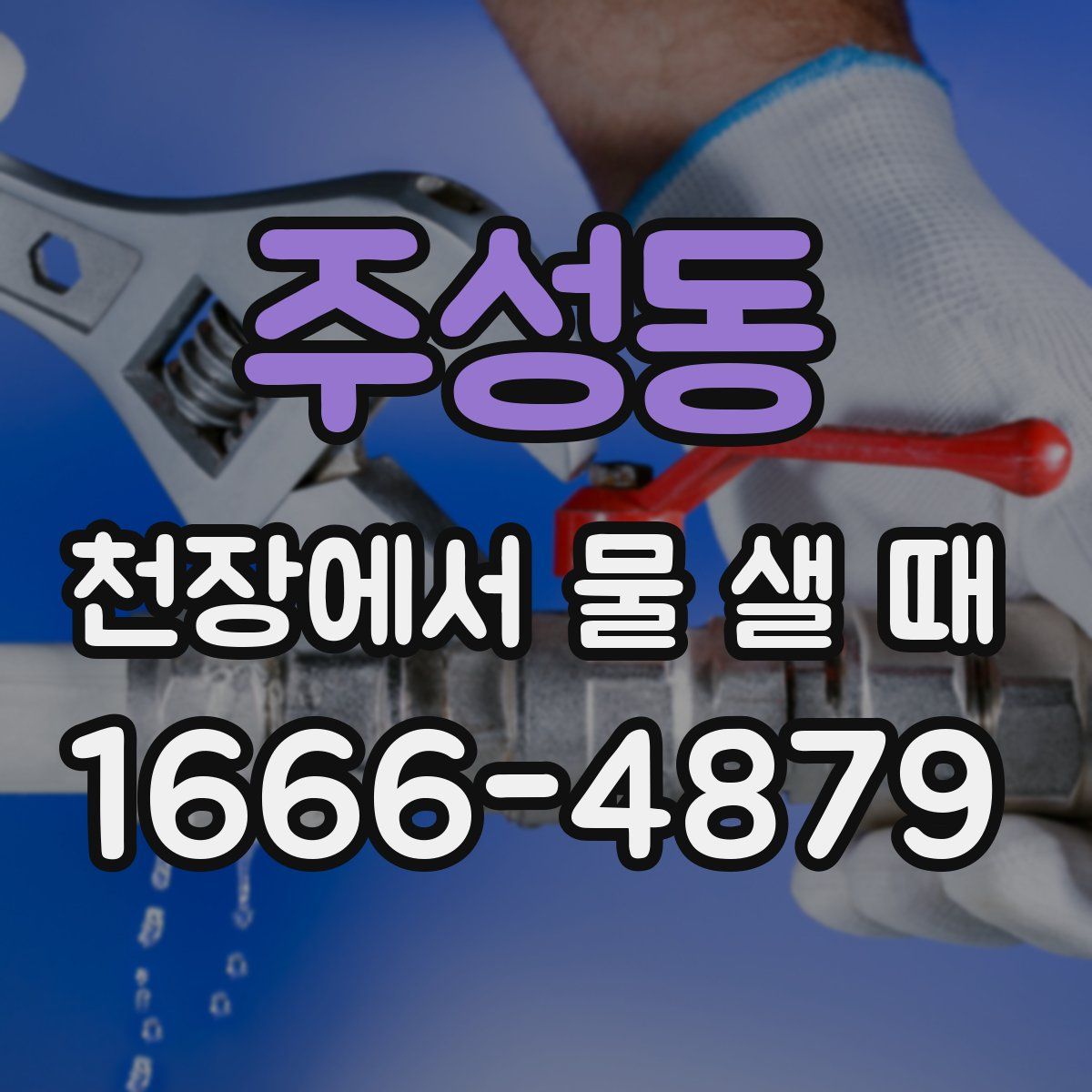 주성동 천장에서 물 샐 때
