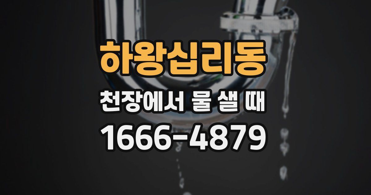하왕십리동 천장에서 물 샐 때