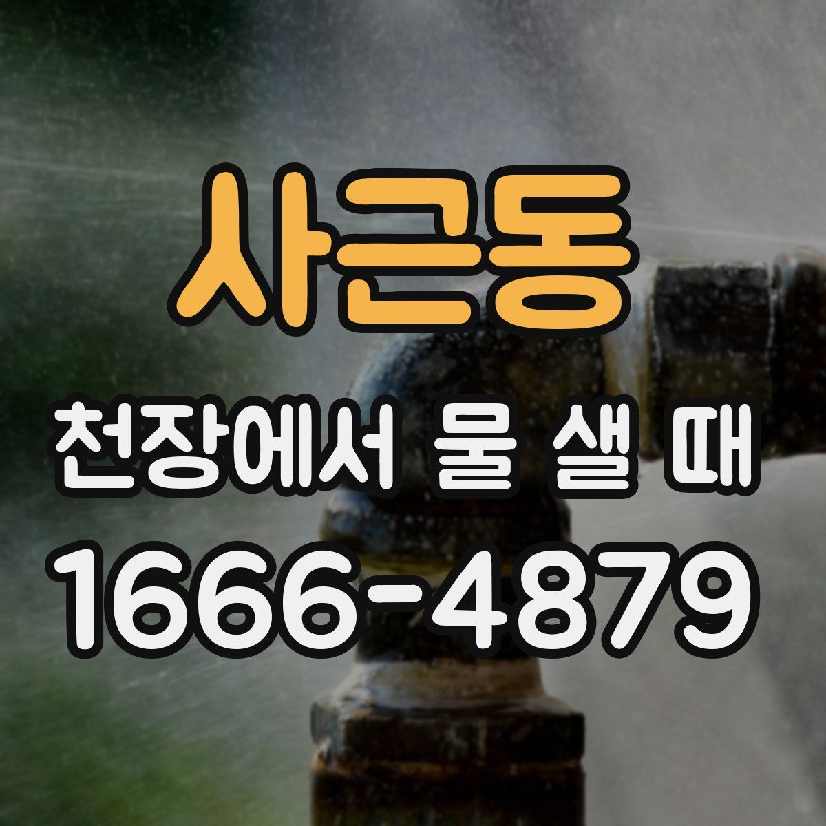 사근동 천장에서 물 샐 때