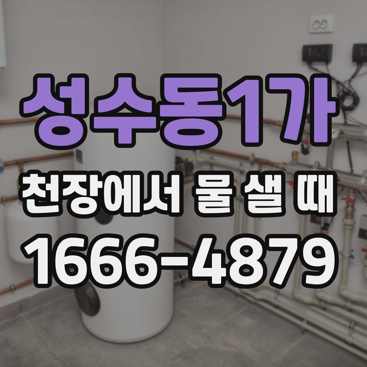 성수동1가 천장에서 물 샐 때