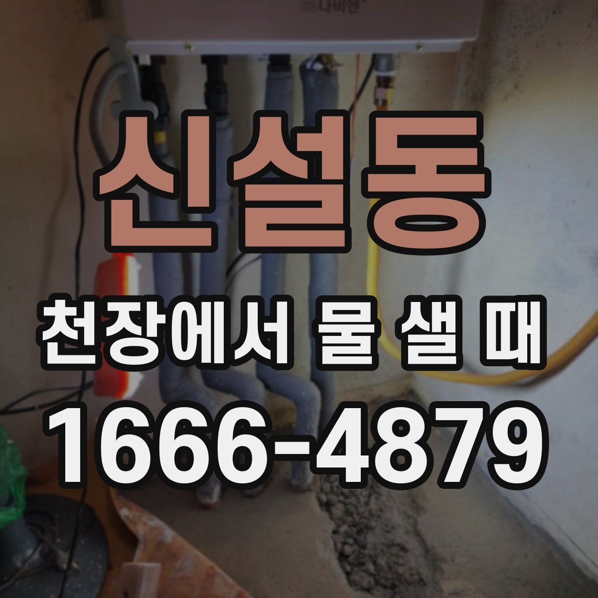 신설동 천장에서 물 샐 때