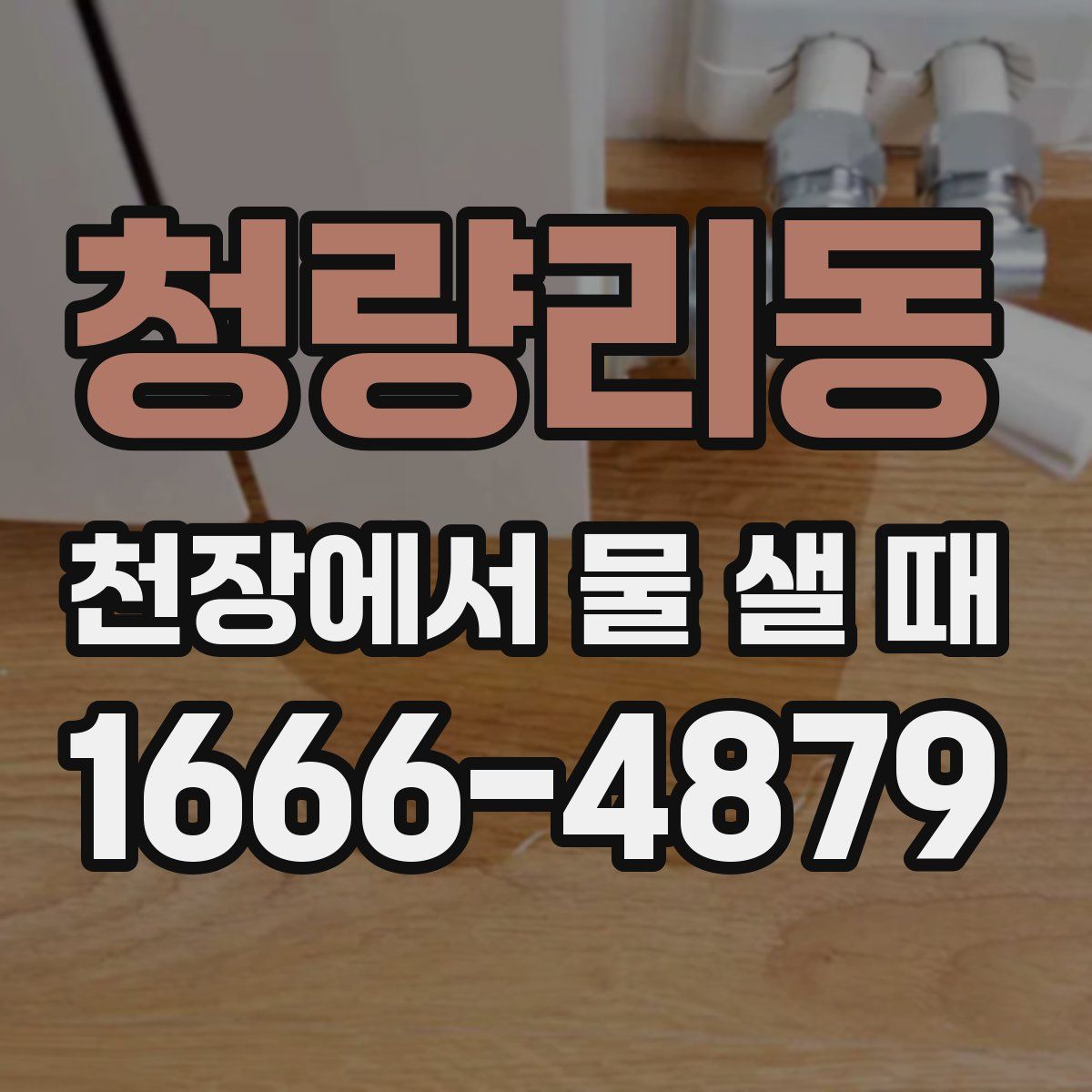 청량리동 천장에서 물 샐 때