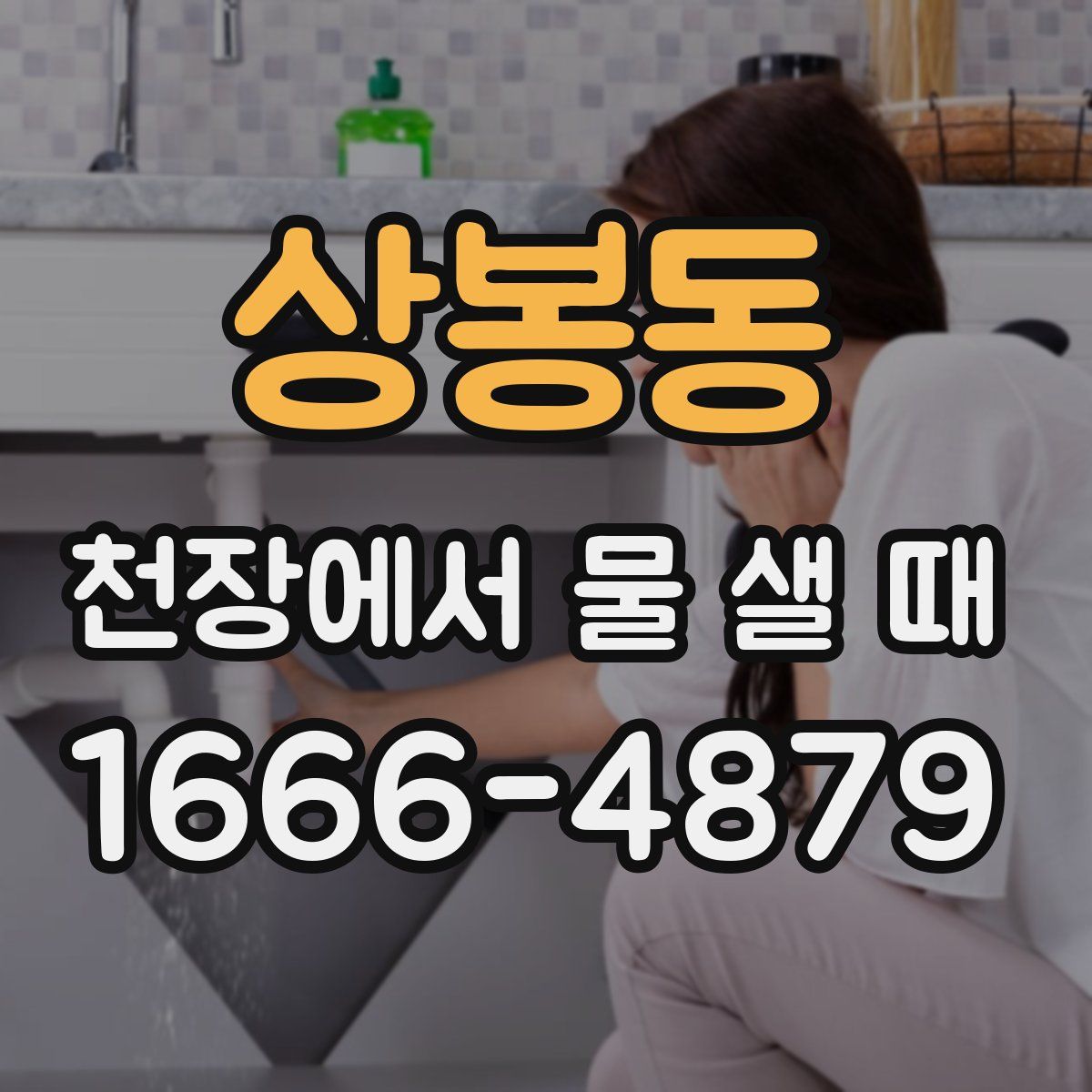 상봉동 천장에서 물 샐 때