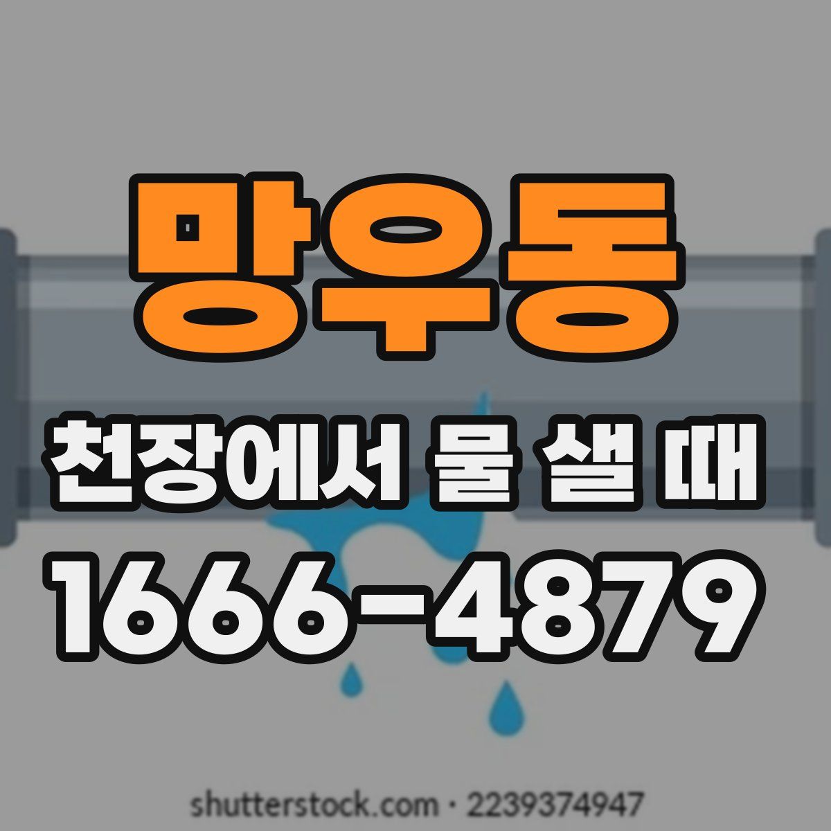 망우동 천장에서 물 샐 때