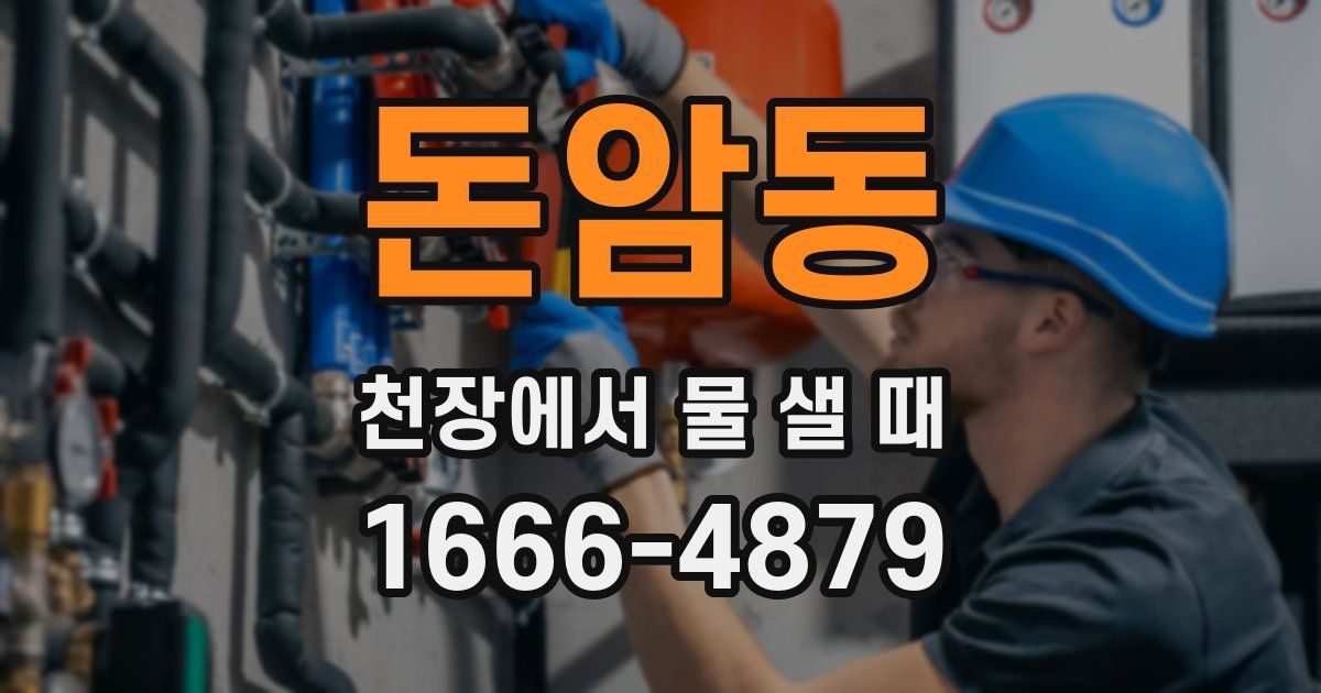 돈암동 천장에서 물 샐 때
