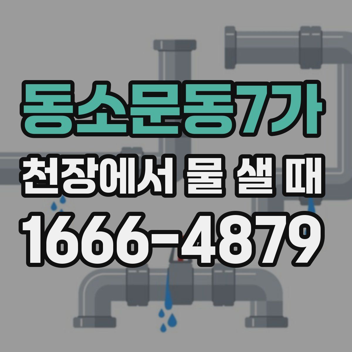 동소문동7가 천장에서 물 샐 때