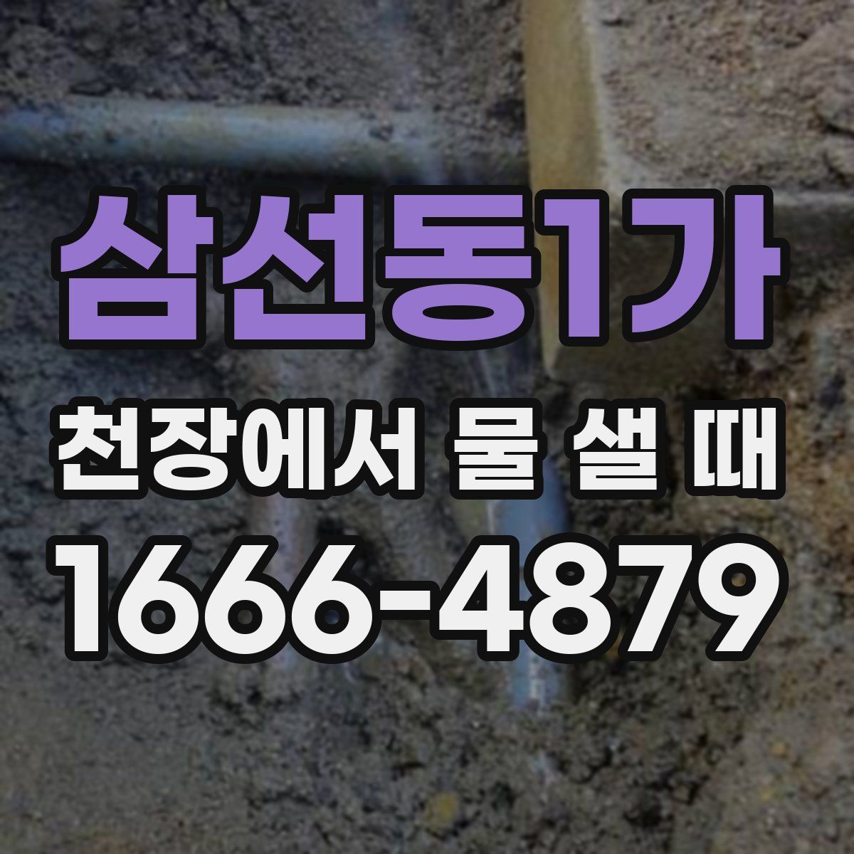 삼선동1가 천장에서 물 샐 때
