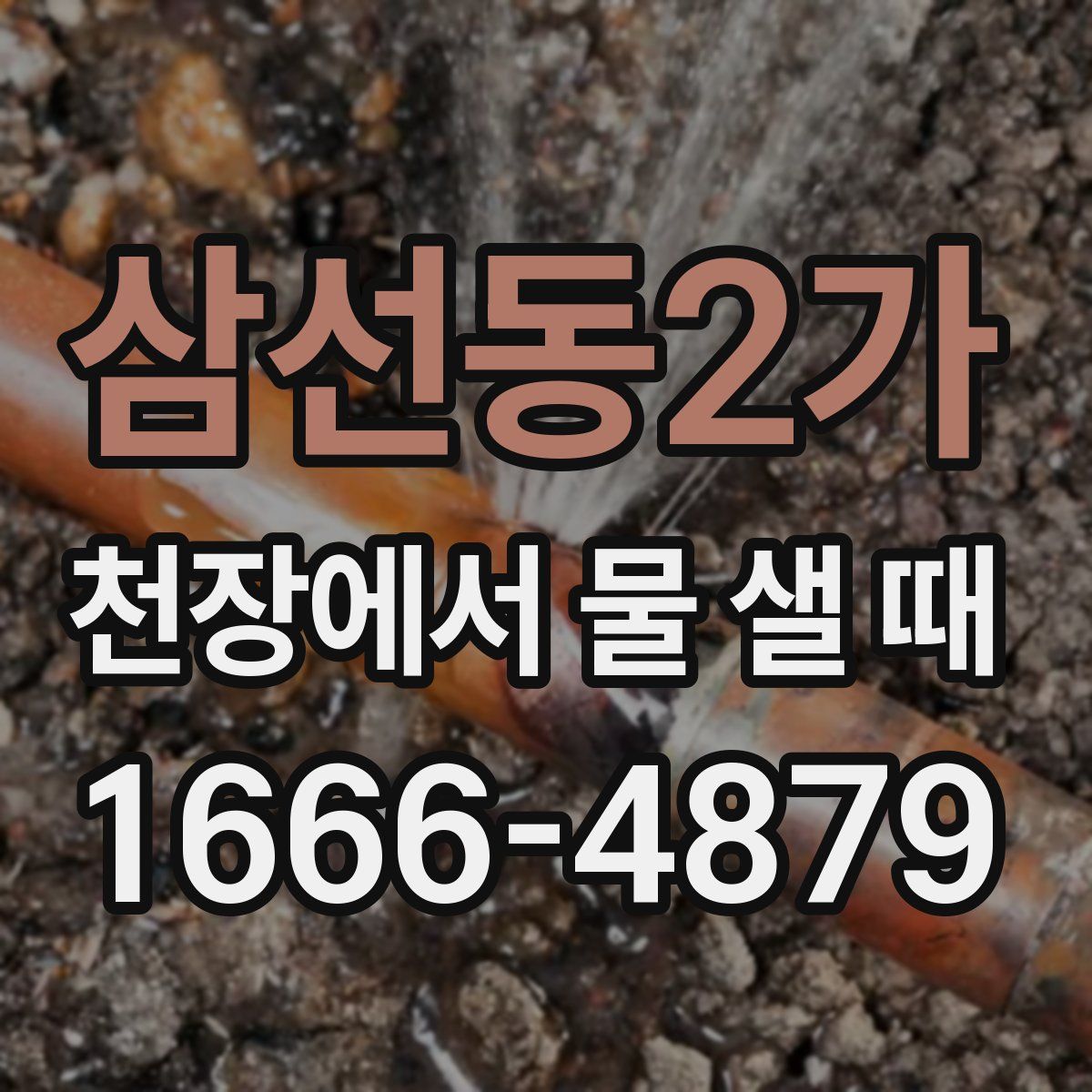 삼선동2가 천장에서 물 샐 때