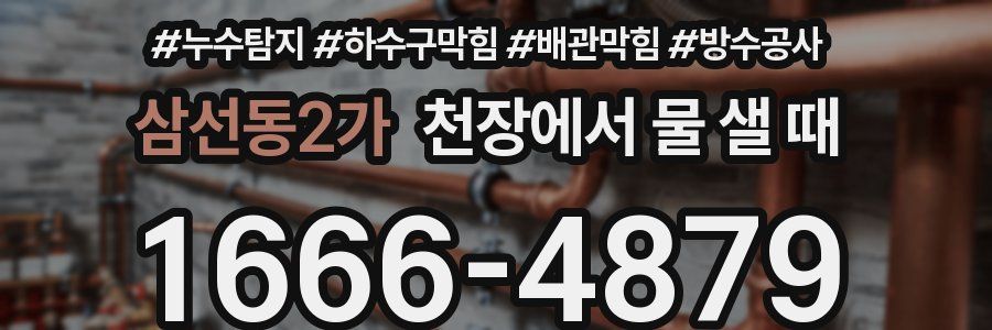 삼선동2가 천장에서 물 샐 때