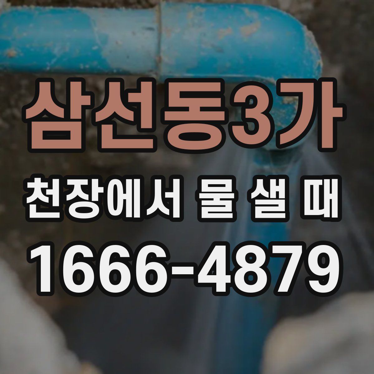 삼선동3가 천장에서 물 샐 때