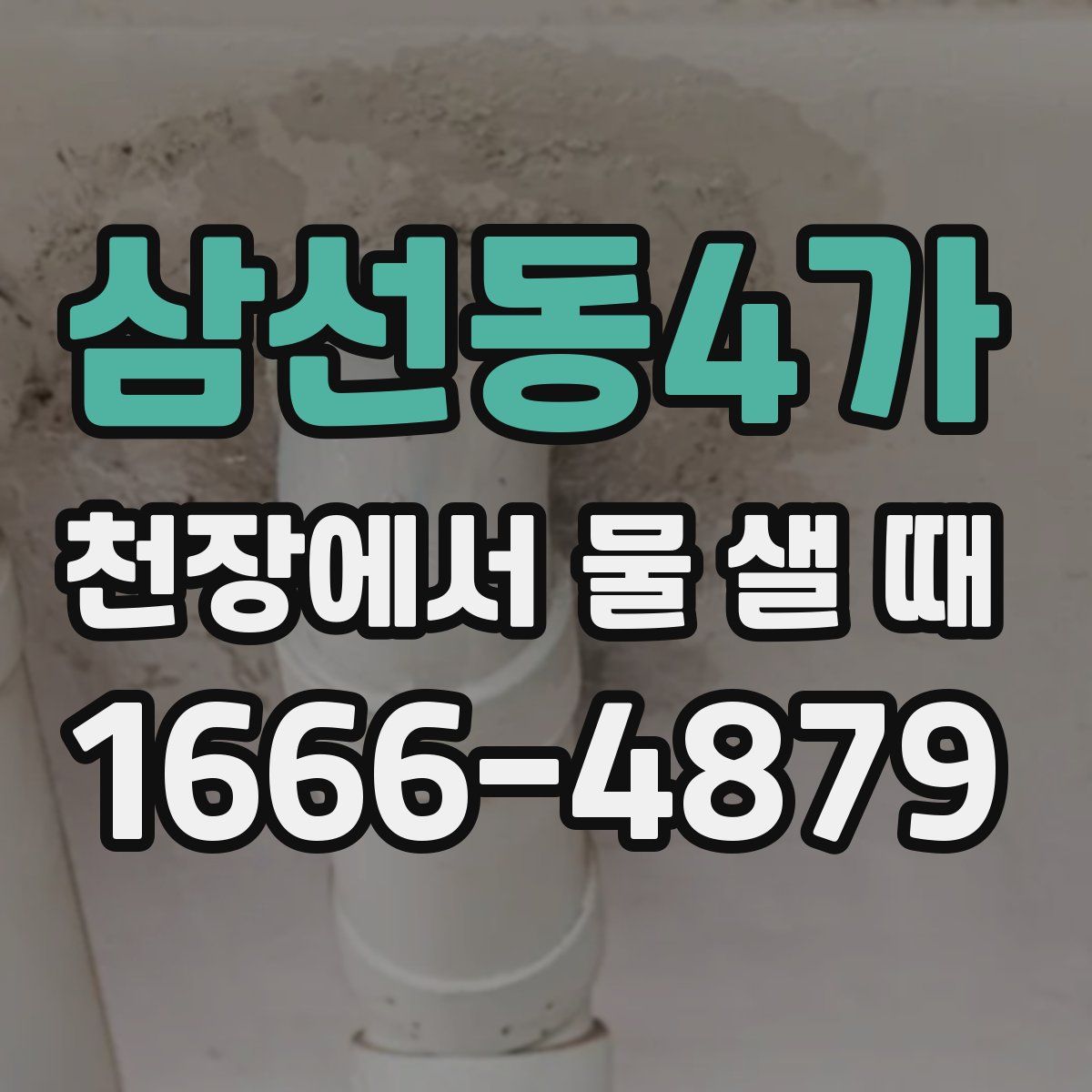 삼선동4가 천장에서 물 샐 때