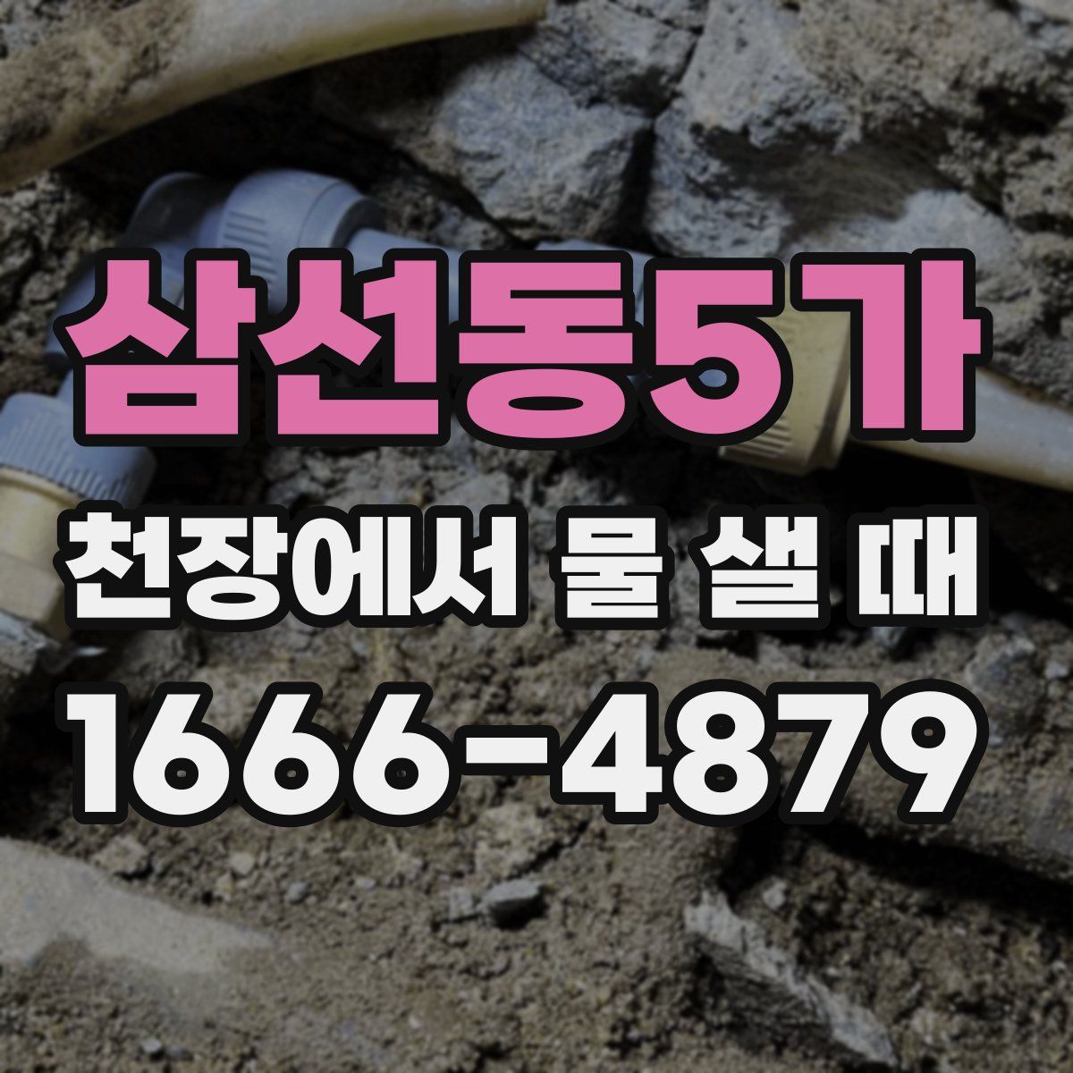 삼선동5가 천장에서 물 샐 때