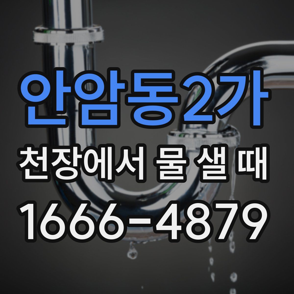안암동2가 천장에서 물 샐 때