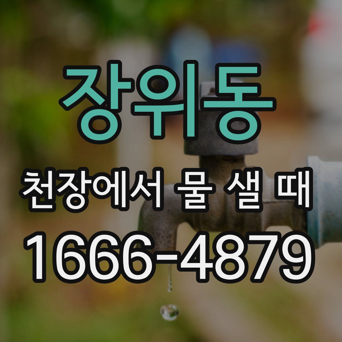 장위동 천장에서 물 샐 때