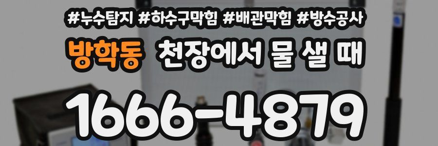 방학동 천장에서 물 샐 때