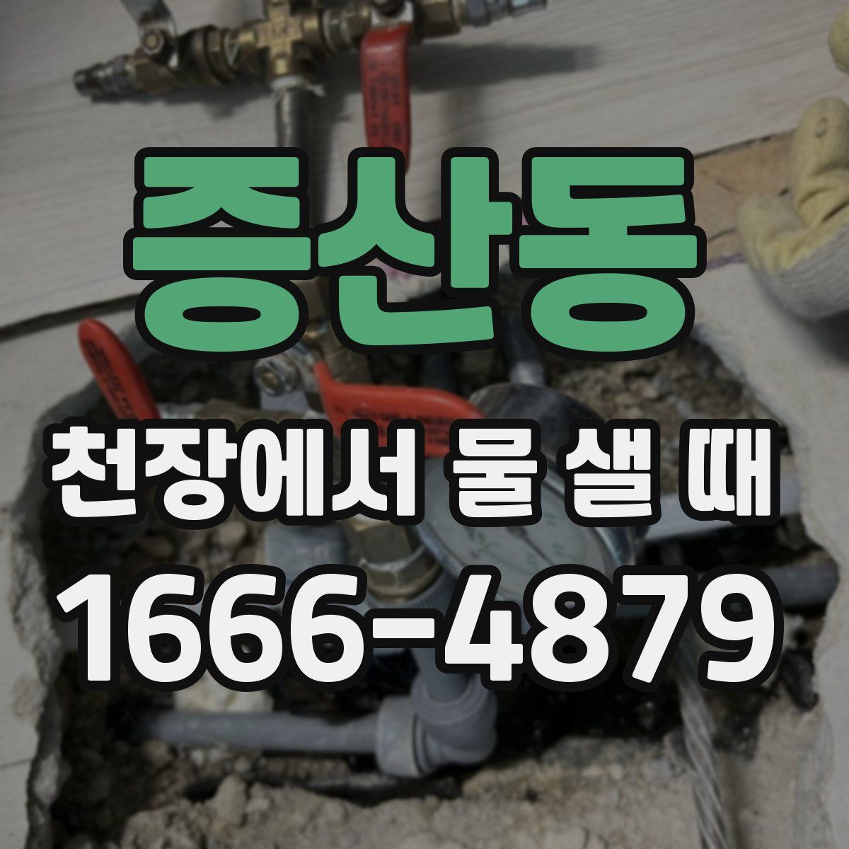 증산동 천장에서 물 샐 때