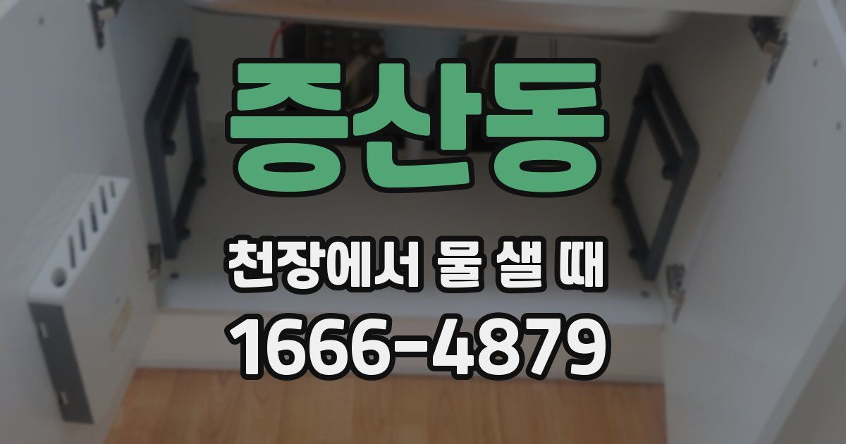 증산동 천장에서 물 샐 때