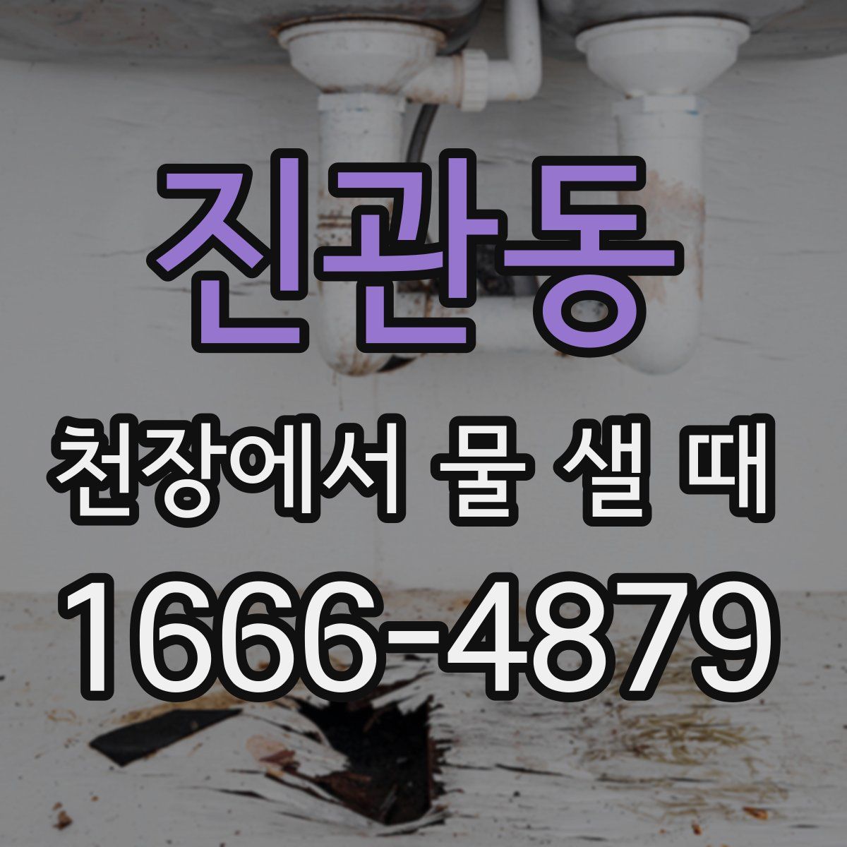 진관동 천장에서 물 샐 때