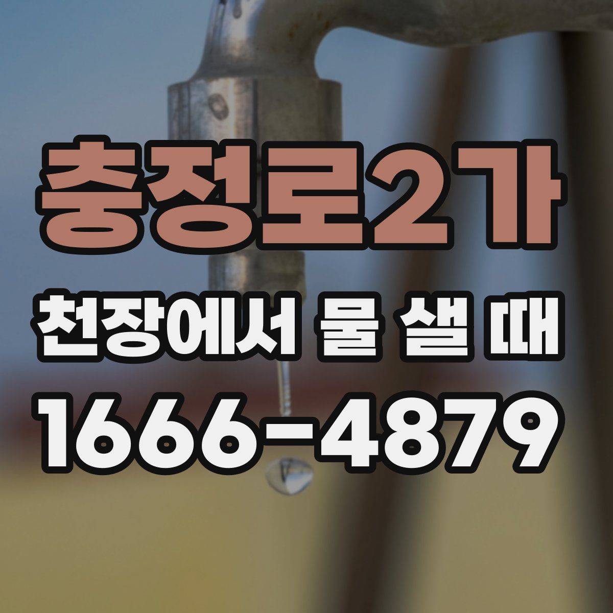 충정로2가 천장에서 물 샐 때