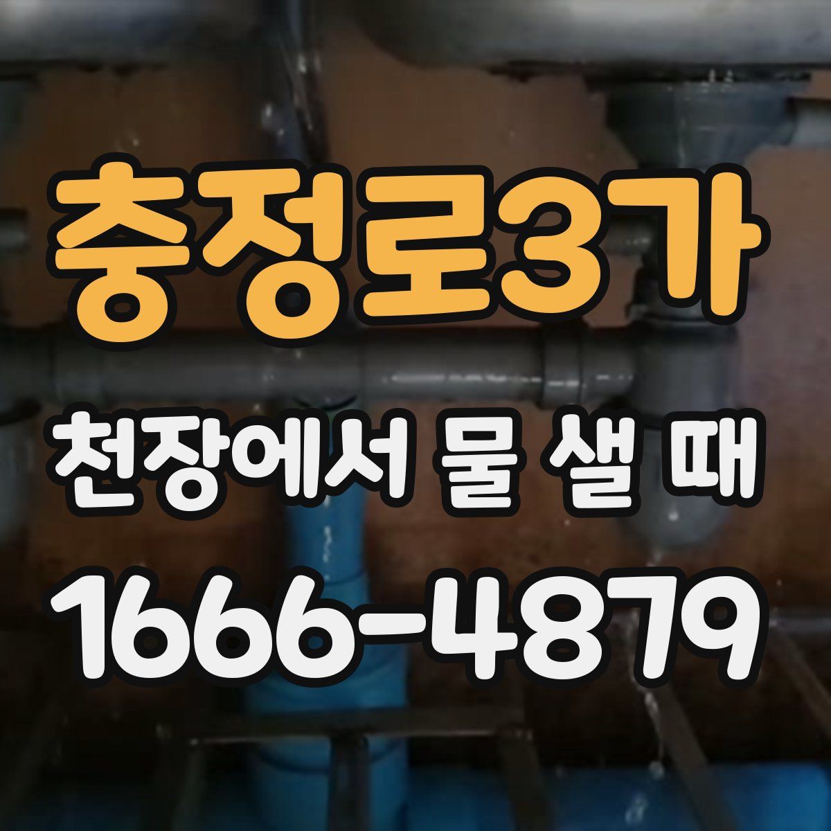 충정로3가 천장에서 물 샐 때