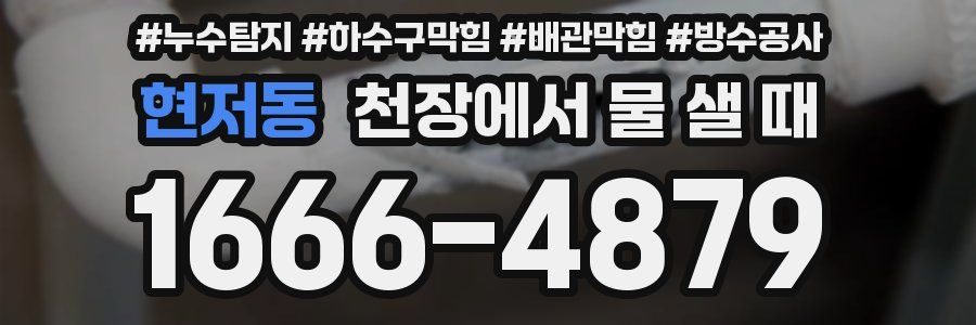 현저동 천장에서 물 샐 때