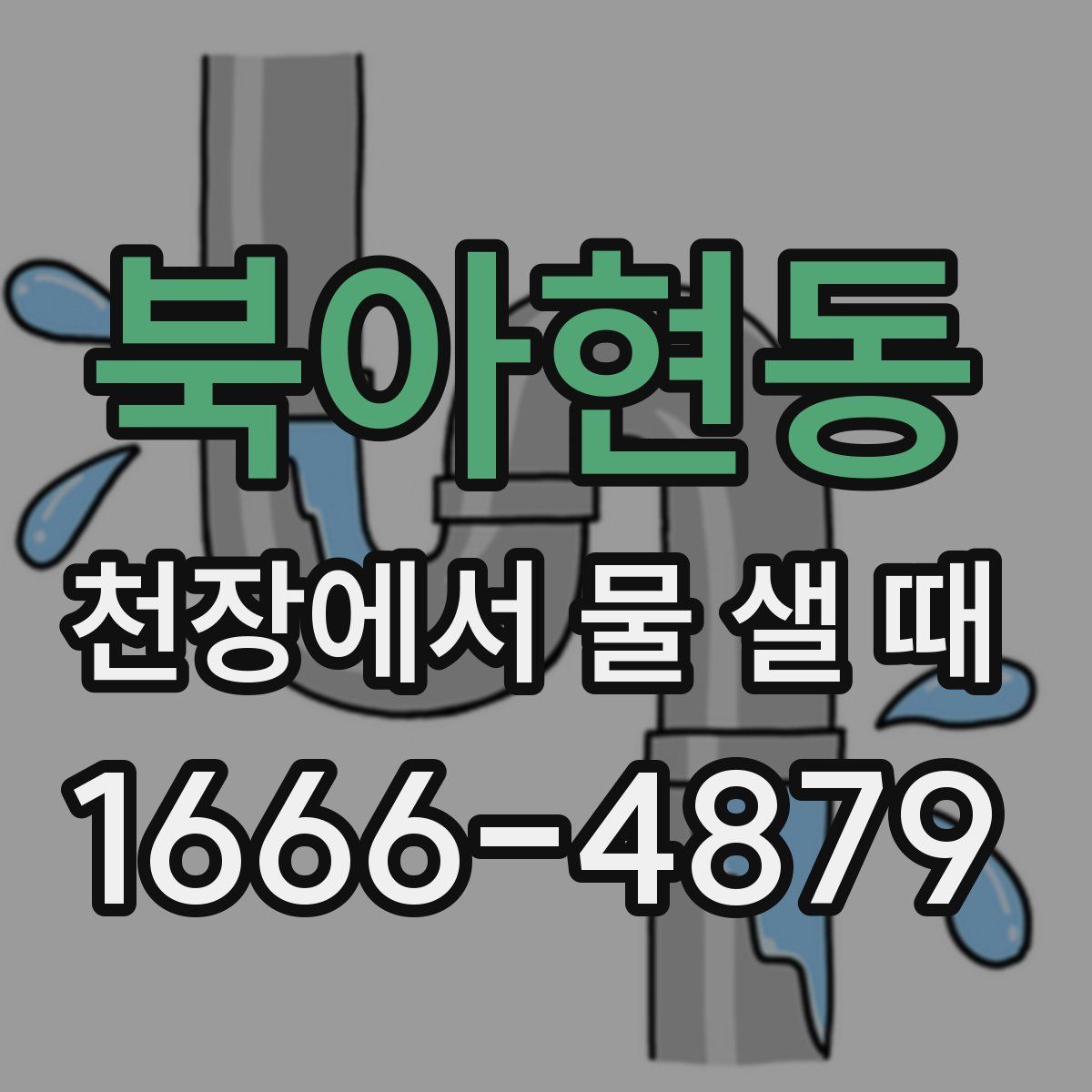 북아현동 천장에서 물 샐 때