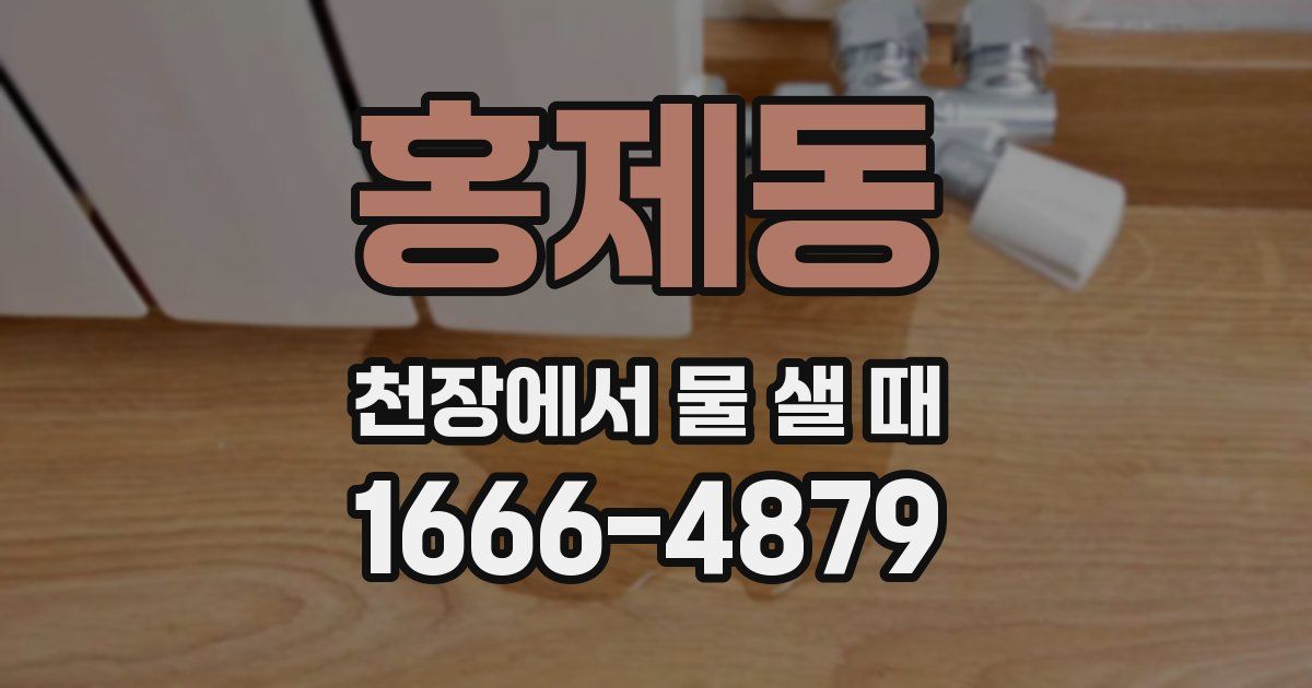 홍제동 천장에서 물 샐 때