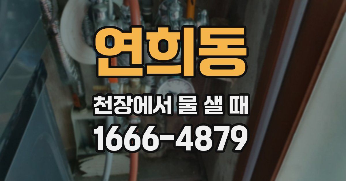 연희동 천장에서 물 샐 때