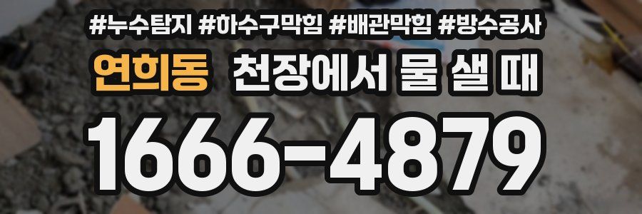 연희동 천장에서 물 샐 때