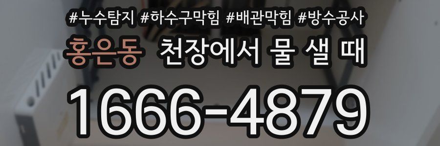 홍은동 천장에서 물 샐 때