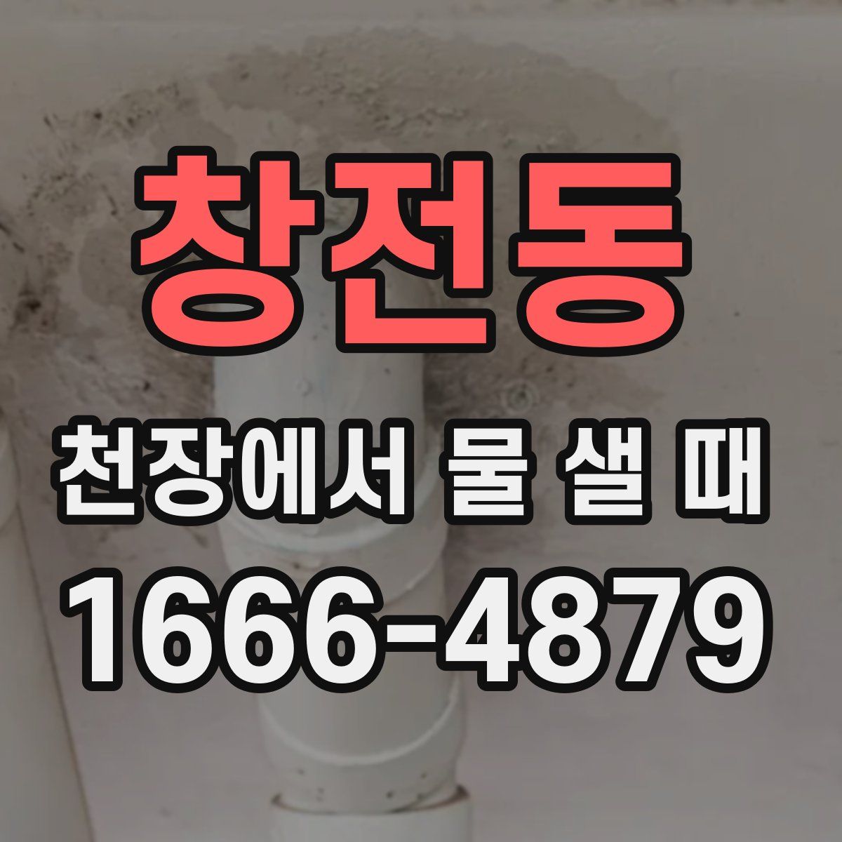 창전동 천장에서 물 샐 때