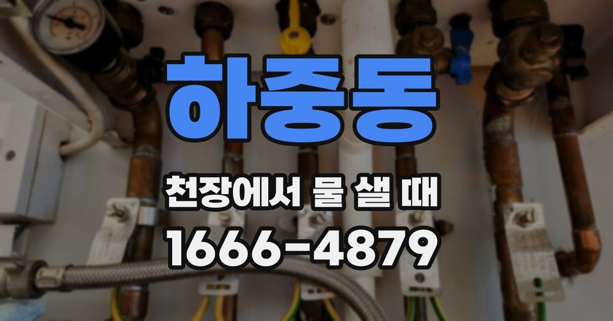 하중동 천장에서 물 샐 때