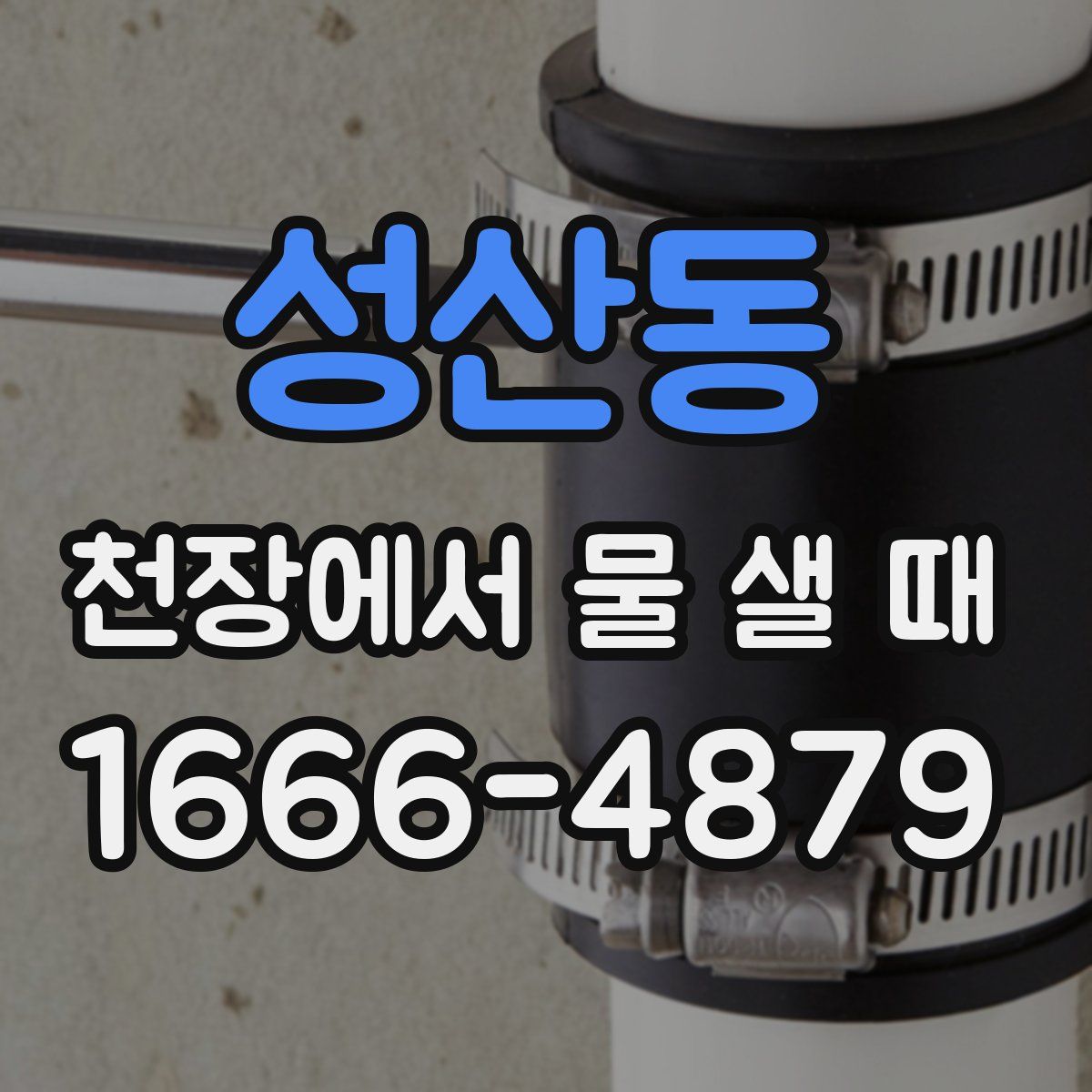 성산동 천장에서 물 샐 때