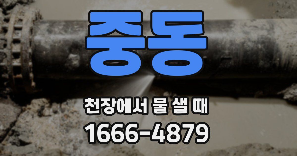 중동 천장에서 물 샐 때