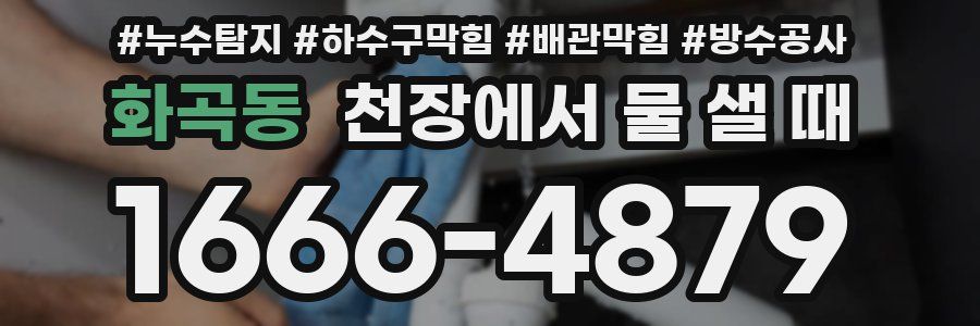 화곡동 천장에서 물 샐 때