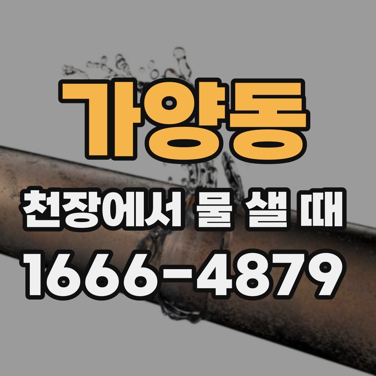 가양동 천장에서 물 샐 때