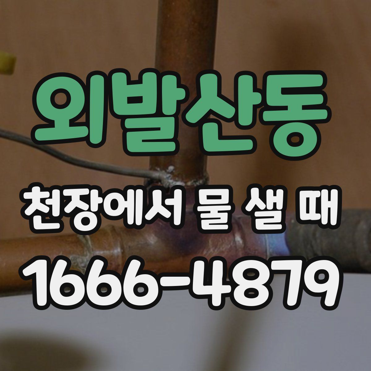 외발산동 천장에서 물 샐 때