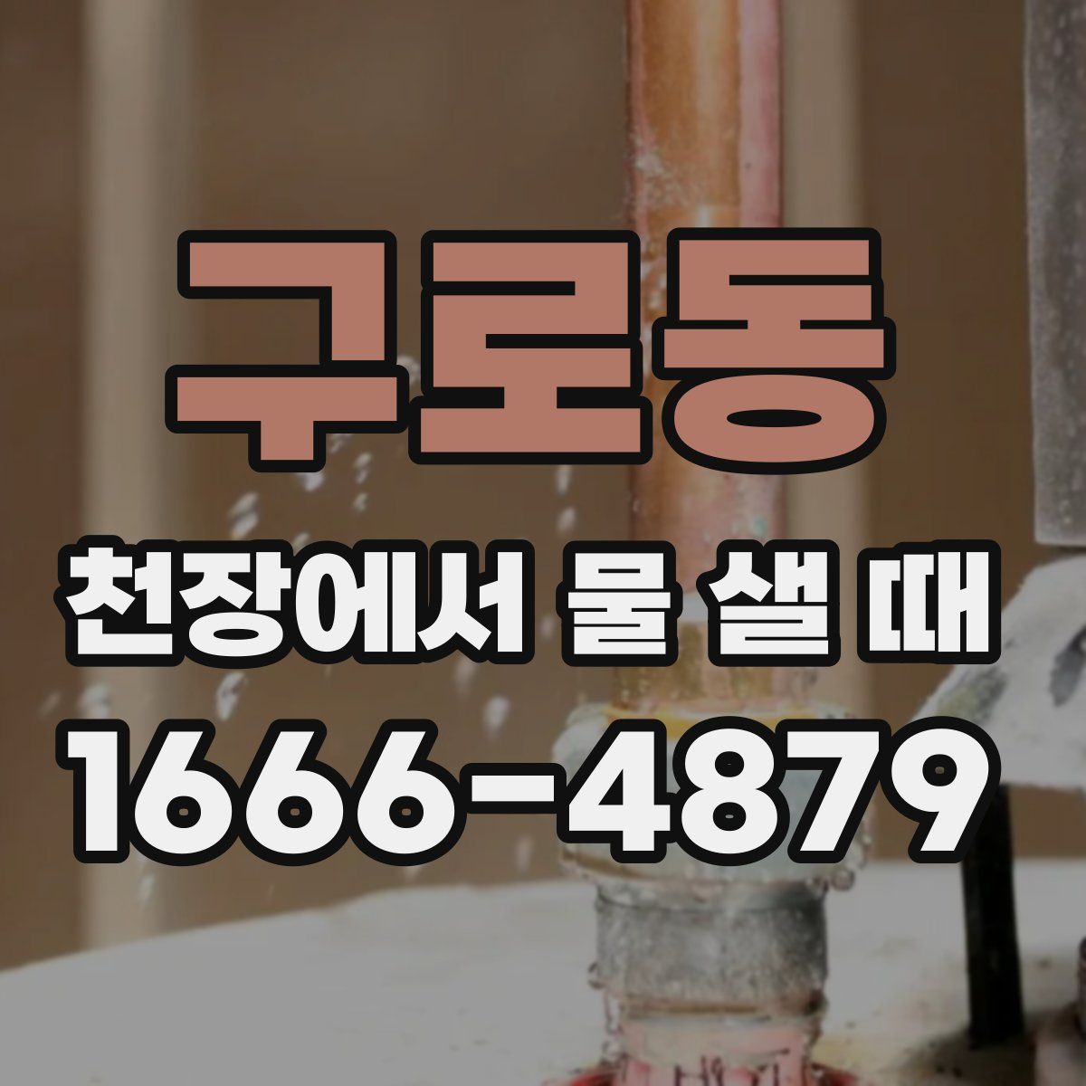 구로동 천장에서 물 샐 때