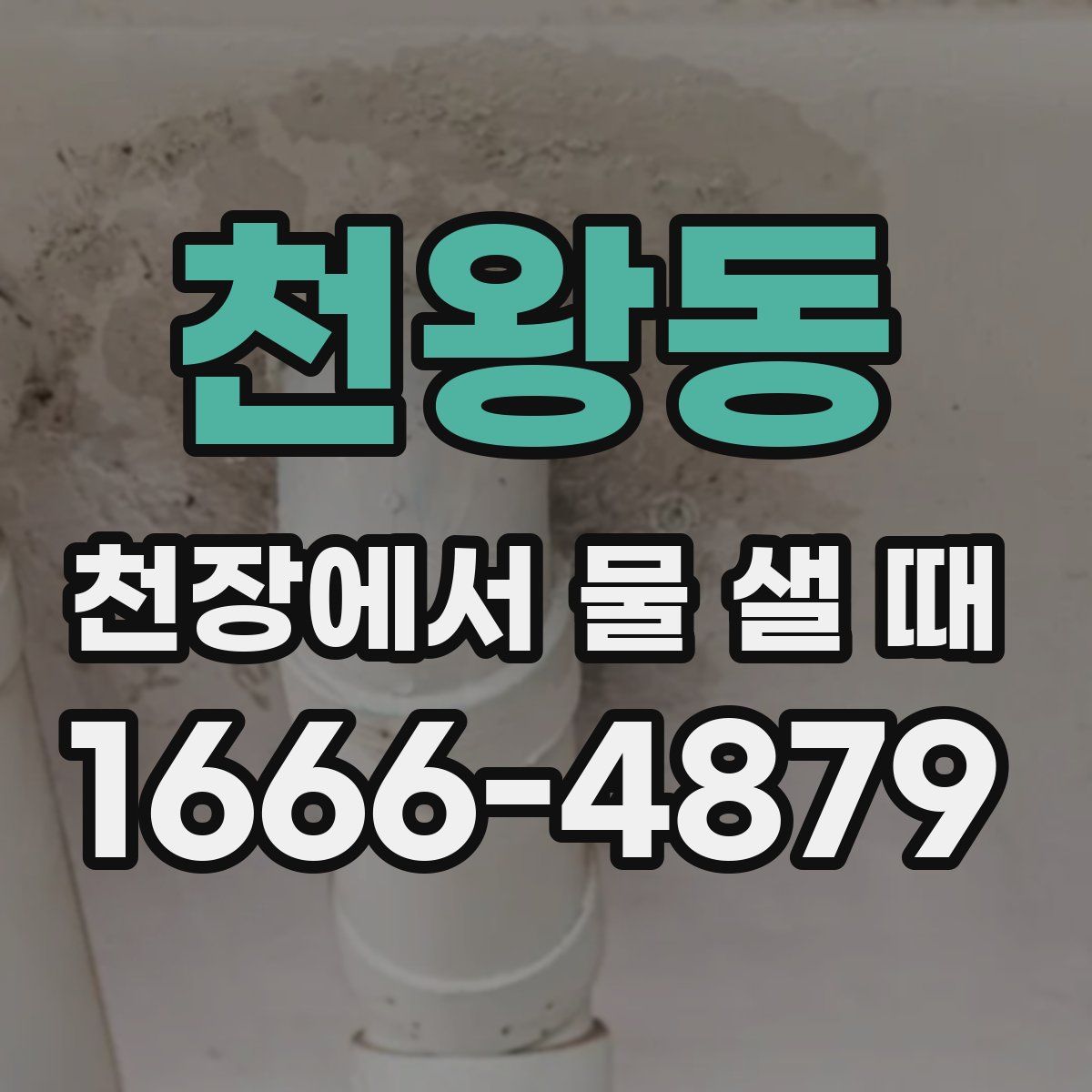 천왕동 천장에서 물 샐 때