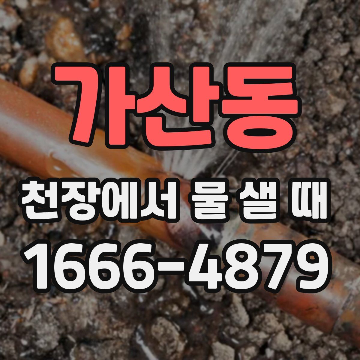 가산동 천장에서 물 샐 때