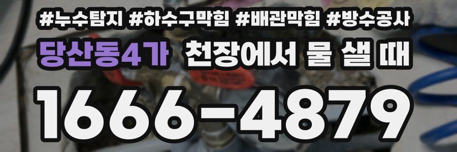당산동4가 천장에서 물 샐 때