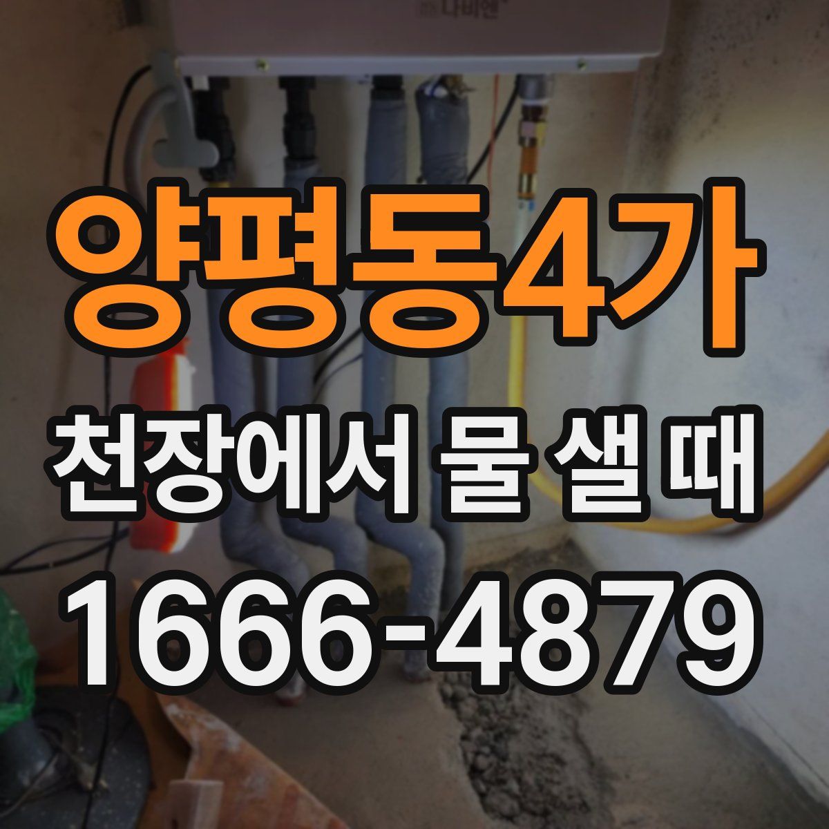 양평동4가 천장에서 물 샐 때
